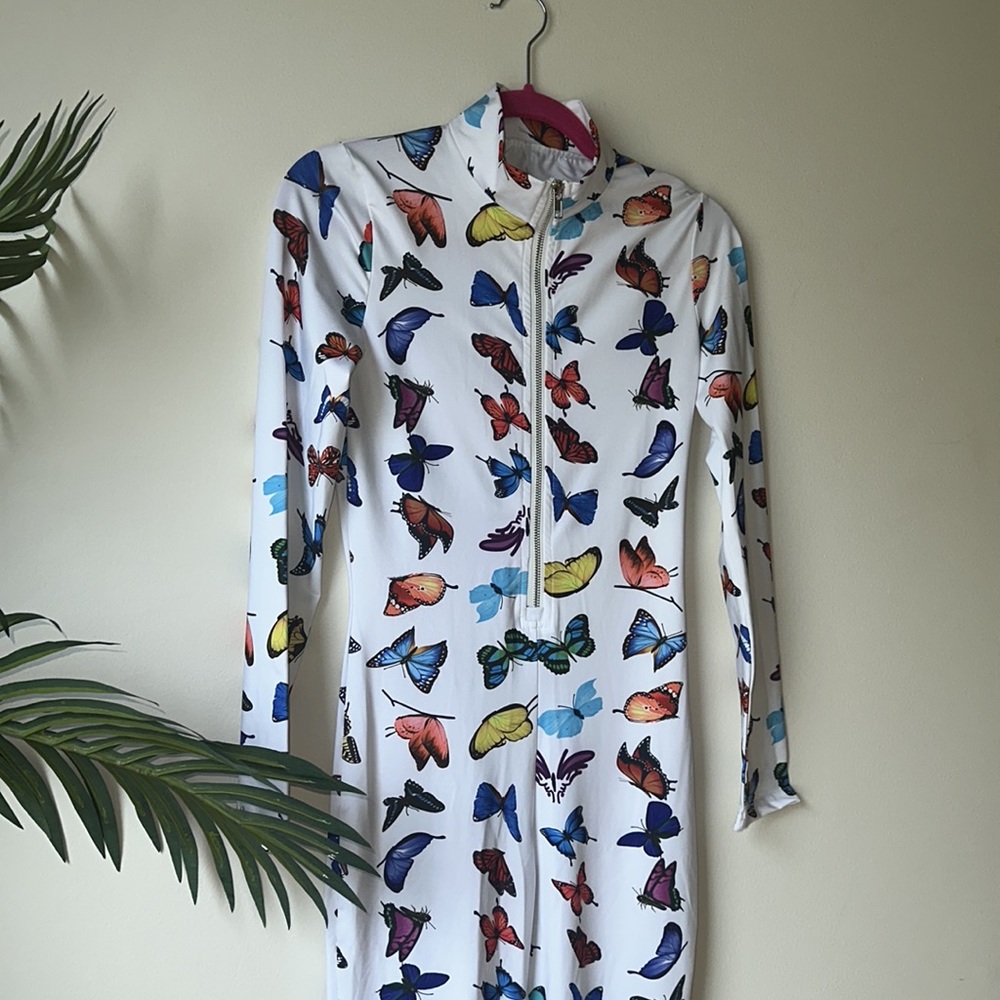 Butterfly jumpsuit white